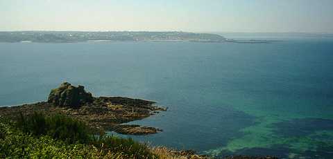 vue de la pointe de Bihit,Trbeurden
